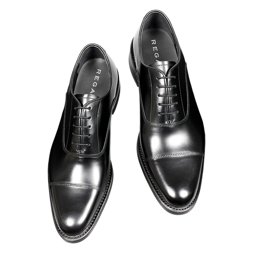 REGAL Lige T29B business formal shoes three-joint leather shoes Oxford leather shoes men's leather shoes wedding shoes Goodyear leather shoes men's BJP (black) 41
