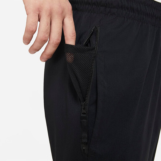 耐克（NIKE） 男裤 春季新款运动裤梭织快干束脚收腿裤子加绒保暖休闲裤长裤 CV1991-010/黑色梭织/薄款 L (175/80A)