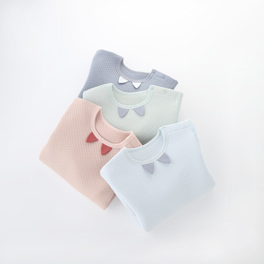 Bali Piggy Children's Home Clothes Spring and Autumn Girls Underwear Set Boys Autumn Clothes Autumn Pants Baby Clothes Baby Basement Set New Blue 100 cm