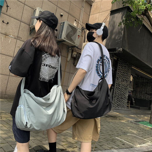匡睿运动包健身包女大容量斜挎训练瑜伽旅行包手提旅游行李包收纳袋 灰色