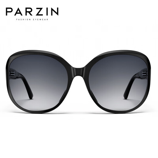 Parzin Polarisierte Sonnenbrille Frauen Mode großer Rahmen Tac HD Objektiv Fahren Sonnenbrillen Geschenk PZ9908 Schwarzer Rahmen grau Film