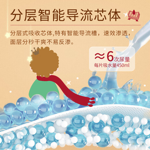 Yinyin Soft Fairy Tale Baby Pulling Pants Ultra-Thin Dry Diapers Baby Diets Universal for Men and Women XXXL Code 20 Tablets (>17kg)