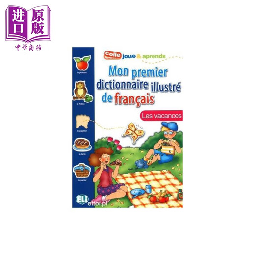 Mon premier dictionnaire français illustré Holiday MON PREMIER DICT. ILLUSTRE DE FRANCAIS Les vacances Français livre d'outils d'apprentissage du français original