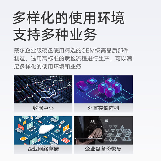 Dell (DELL) server workstation hard drive enterprise-class SAS/SATA/300G/600G/900G/1T/2T/3T/4T /6T/8T/12T/16T/18T/20T 2.4TB SAS 10K RPM 2.5 inches