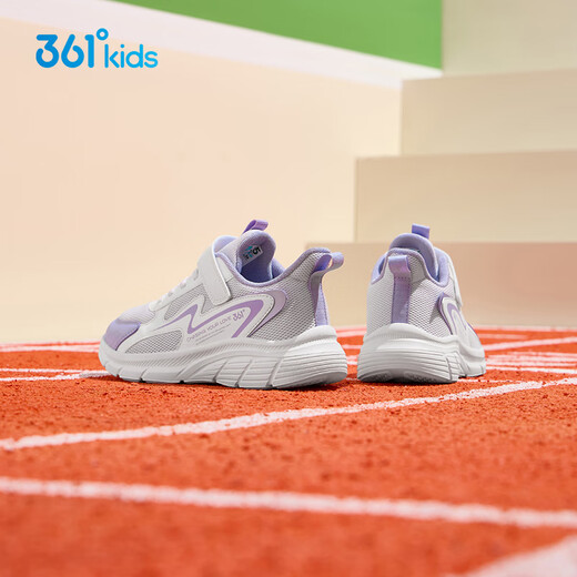 
361 children's shoes, children's running shoes 25 autumn boys and girls 3-14 years old cushioning campus sports shoes Purple 35