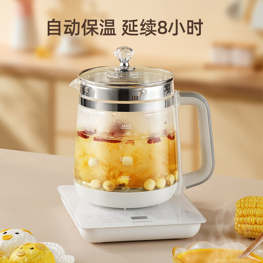 YALULU110V health pot multi-function constant temperature electric kettle fully automatic tea making tea kettle exported to the United States, Canada and Japan small household appliances for tea making and kettle white 1.8L + tea drain #110V foreign version