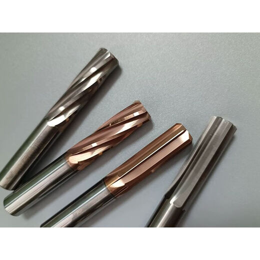 XMSJ Sichuan Blade Tungsten steel reamer H7 straight groove/spiral integral cemented carbide CNC CNC straight handle long machine reamer 14100L spiral straight groove for steel notes