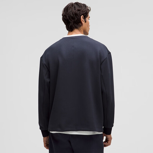 Lululemon丨Softstreme men's super loose long-sleeved henley shirt LM3EQMS night black S