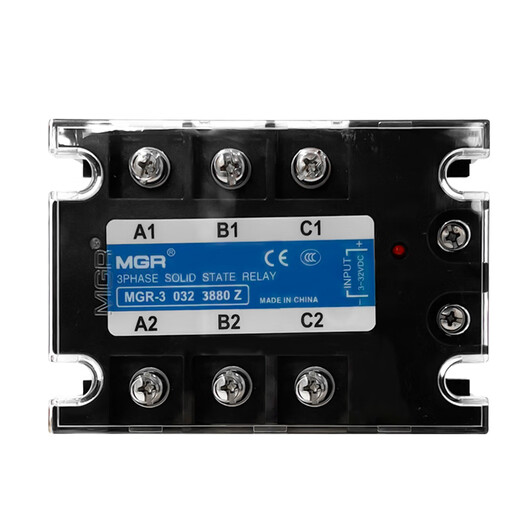 Clcey Yueqing Festkörper Megel Megel Dreiphasen Festkörperrelais DC Control AC Mgr-3 032 3880Z 80A