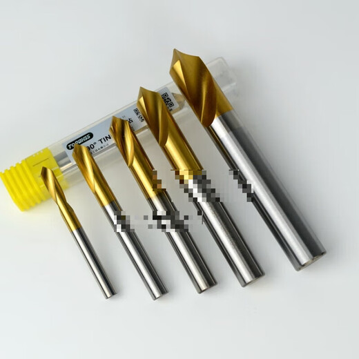 Cobalt-plated titanium 90-degree center drill positioning drill fixed-point drill bit chamfer center drill extension 2 2.5-20mm 4*20*120mm extension