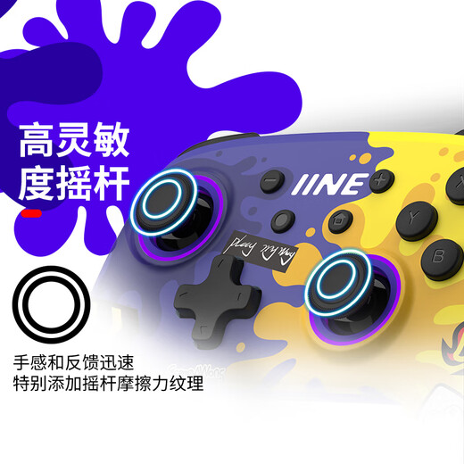 Good Value Switch Controller OLED Bluetooth Wireless Controller Pro Wak-up Game Controller Videospiel-Controller NS Wireless Controller Squirter 3 Blue L695