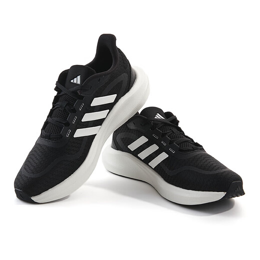 Adidas men and women running shoes summer shock-absorbing, anti-slip, wear-resistant and comfortable running sneakers IH6038 black size UK8