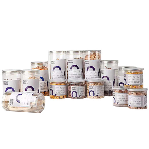 Perfect formula formula freeze-dried cats and dogs Wanmei formula snacks freeze-dried main food companion nutrition fattening cod beautiful hair with skin Mao Zhai Life freeze-dried spring fish 60g high trace amount