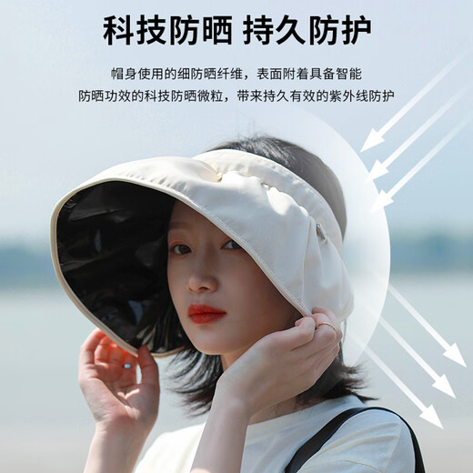 Nanjiren (Nanjiren) outdoor summer sun hat women's sun hat men's mountaineering hat sun hat anti-UV vinyl shell hat empty top hat