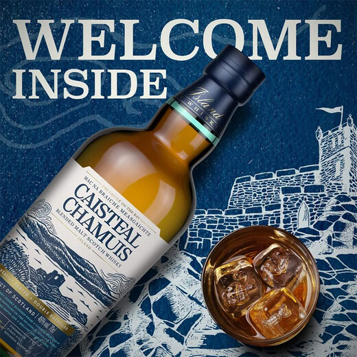 
Mosbon Scotland imported ghost castle heavy peat bourbon barrel pure wheat whiskey bourbon barrel pure wheat 700ml