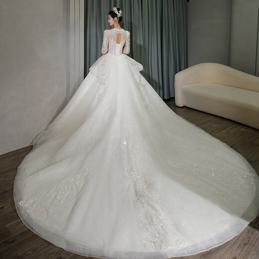 Red Makeup Wedding Bride 2025 NUEVO YARN PRINCIPAL FRANDE INDUSTRIA PESADA LACE LUXURY LUXURY Palacio estilo Palacio Ceremonia Ceremonía Hilo Color de Champán Color s
