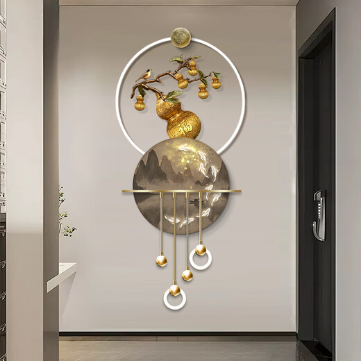 Dessin Town New Chinese Style Gourd Entrée Entrée Décoration Peinture Corridor Corridor Corridor Corridor Corridor Corridor Corridor Corridor Lumin Lumin Lumin Lumin Lumin Luminal Corridor BG6296-BG6299-BG6300 50 * 123cm peinture de suspension ordinaire sans lampe sans lampe
