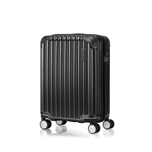 美旅行李箱20英寸拉杆箱大学生旅行箱防撞登机密码箱 NL7炭黑色