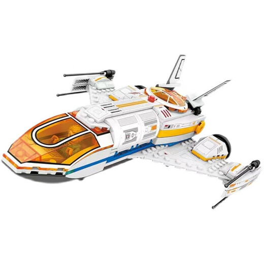 森宝积木中国积木星辰大海科幻航天飞机模型203309儿童颗粒积木  203308遥控载人飞船发射基地