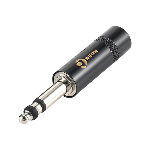 REAN standard 6.35mm two-channel audio patch panel connector DIY custom patch cord TB plug RCP3M-TB applicable patch panel LF48-10 6.5mm TB patch cord plug/RCP3M-TB