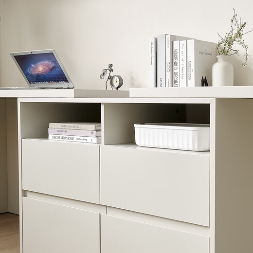 Quanyou Home Home Long Table Double Computer Table Esports Study Study Writing Desk Desk Bookcase Combination Furniture