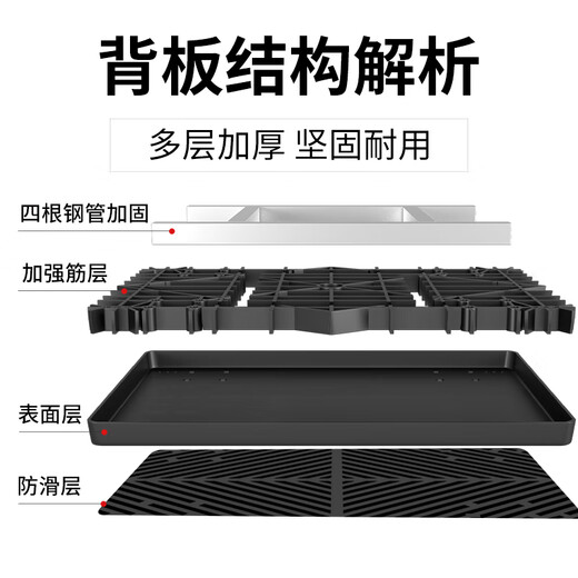 Haojiaju folding flat trolley, four steel pipes, load capacity 1100Jin Jin equals 0.5kg, 90*60cm6 inch brake industrial light tone wheel, hand push cargo handling small trailer decoration factory