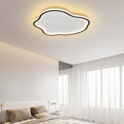 Vinoa Modern Simple LED Ceiling Lamp Cloud Creative Personalized Bedroom Lamp Master Bedroom Children Boys Girls Room Lamp White 40cm Three-Color Changing Light