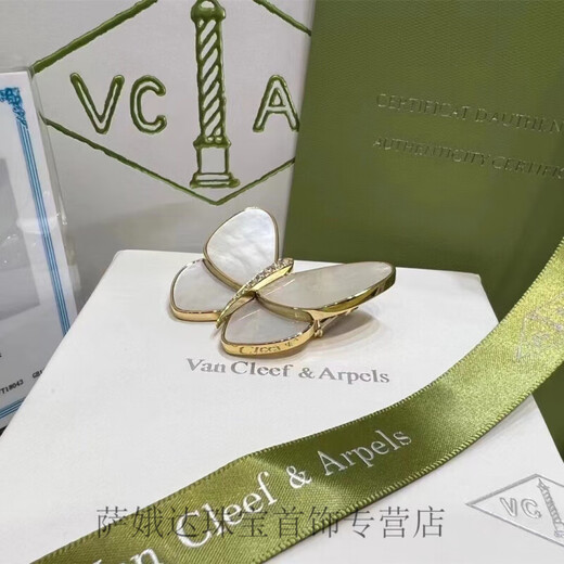 QUAMER zirconium breaks out of the cocoon and becomes a butterfly, natural fritillary butterfly brooch, women's shell temperament, sea water + gift box