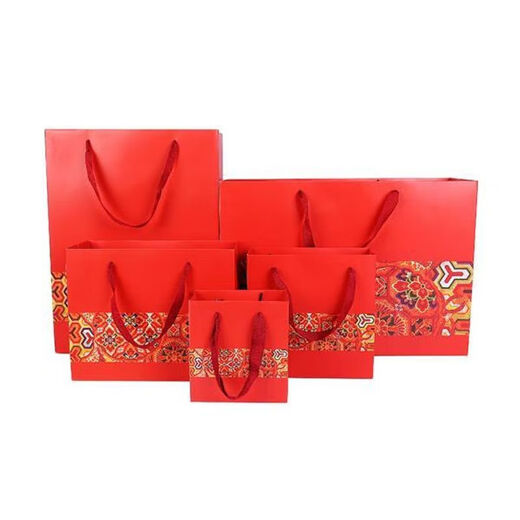 Geschenke im chinesischen Stil rotes festliche Hochzeit Hochzeit Candy Tasche Rückkehr Geschenktasche Verpackung Tasche Souvenir Handtasche Papiertüte kleiner vertikaler Stil 14715