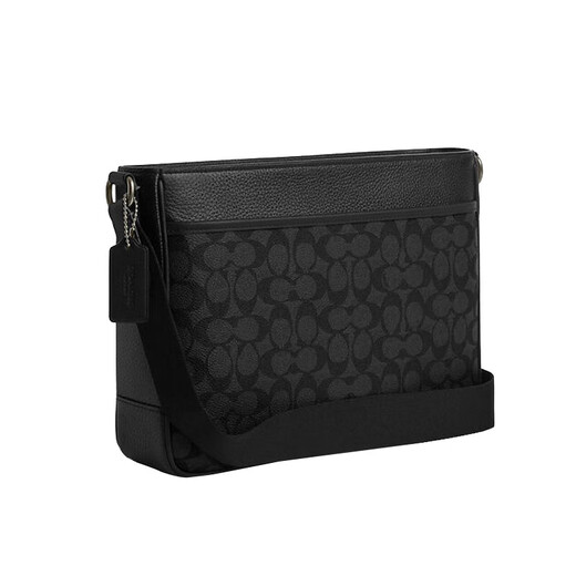 
COACHDistrict Crossbody Bag Men's Crossbody Bag Briefcase Gray logo CV761-QBMI5