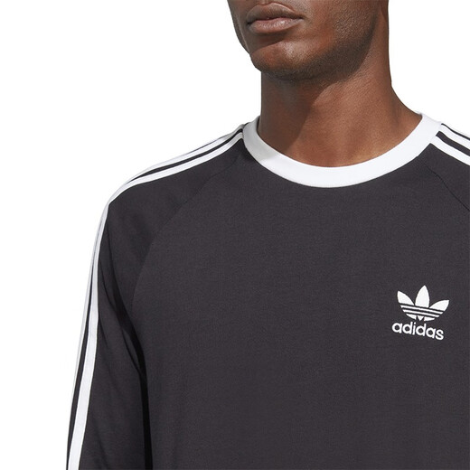 Adidas 阿迪达斯  2023夏季新款三叶草男装运动长袖T恤 IA4877 XS