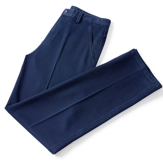 
Old man's head jeans men's summer thin loose straight wash high waist business casual young and middle-aged long pants men's trend IG3892 dark blue 31