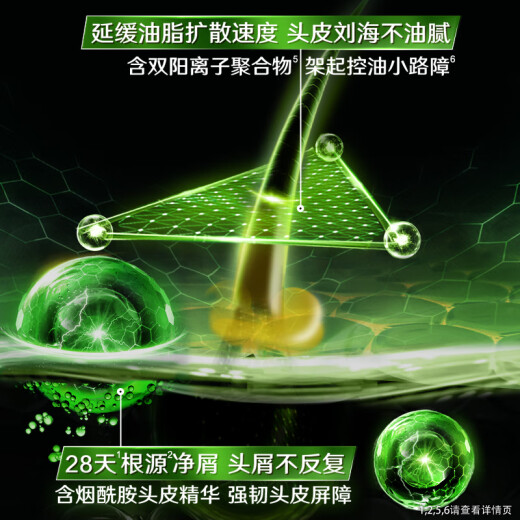 Qingyang (transparente) Anti-Dandruff Oil controlado y refrescante champú con aceite y refrescante botella blanca de limón 500G [KPL E-Sports]