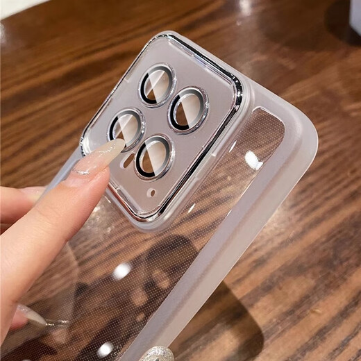 Jingyuan [avec son propre film d'objectif] Convient pour le boîtier de protection de Xiaomi 14 Mobile 14pro / 14ultra Case de protection xiaomi 13 / 13pro entièrement inclusive 13ultra Soft Transparent Soft with Own Lens Film [with Whiteness] Soft Shell Xiaomi 14