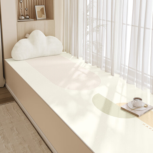 CLCEY2025 Baie de fenêtre de fenêtre de baie vitrée Repliement Repliement pour chambre à coucher lavable Baieur de fenêtre Baie de fenêtre Repliement Été 2025 Vent de luxe léger et soleil chaud-15930 120 [Poste confortable et confortable] 120cm * 200cm