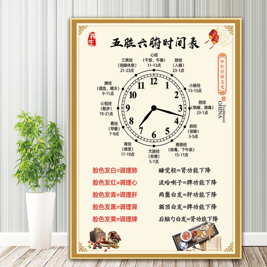 Clceys Krankheit Schritte Stufen Poster Bild Chinesisches Medizin Gesundheitszentrum Dekoration Malerei Gesundheitsversorgung neun Arten von Wandaufklebern Moxibustion 3 PP Kleber 90*12048 Zoll