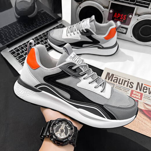 
Changxiang Huili shoes men's summer extra-large-size casual sports shoes 46 dad men's shoes 47 breathable running 48 larger fat Forrest Gump shoes H9902 black green mesh 45