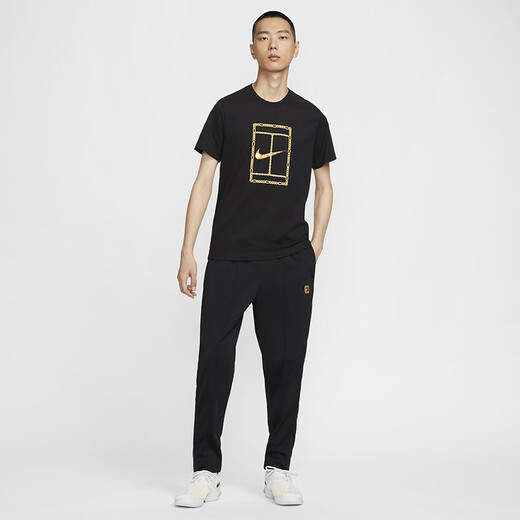 Nike Nike-Tennisuniformen kurzärmeligte T-Shirt-Männer und Frauen Polo-Hemd Sport Nadal Schnelltrockne Badminton Uniform Casual Training [Tennisuniform] HF6218-010 XL