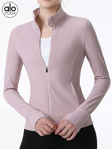 ALO YOGA Sportswear Top Jacket Professional Pilates Yoga Wear Long Sleeve Running 2022 New Autumn and Winter Spruce Green L