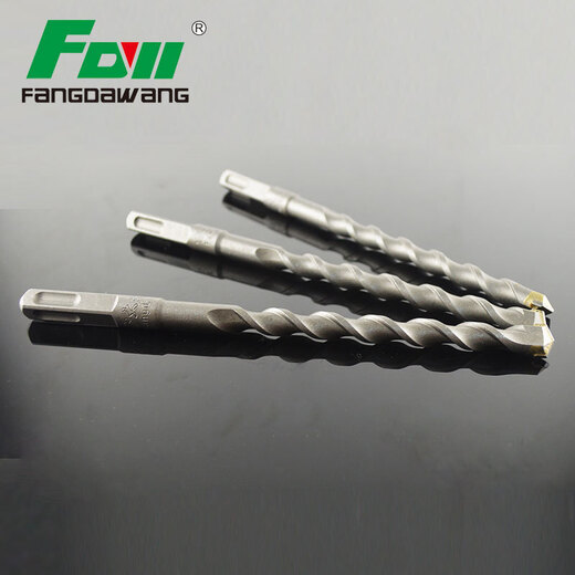 Fang Dawang non-standard 9 11 12.5 13 15 17 19 electric hammer wall drilling impact drill square handle four-pit hammer head square handle 12.5*150