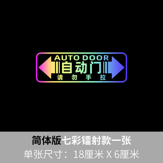 Tucker is suitable for 24 Honda Odyssey car supplies electric door reflective laser car sticker decoration MPV Alison G colorful laser (automatic door sticker 1 piece)