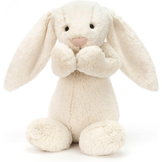 JellyCatbashful Cream Bunny Stuffed Animals - Riesige 20 -Zoll -Kaninchen und Kaninchen Plüschspielzeug Klassiker Medium - 12 Zoll