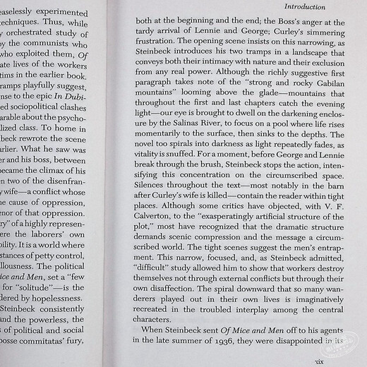 预售 英文原版 Of Mice and Men 斯坦贝克 人鼠之间