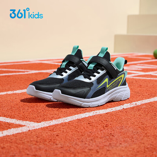 361 children's shoes children's running shoes 25 autumn boys and girls 3-14 years old cushioning campus sports shoes black 36