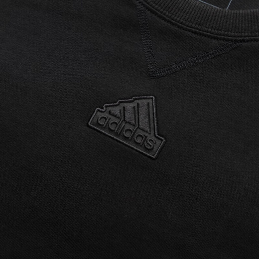 
Adidas short-sleeved T-shirt for men's summer 2025 new knitted breathable loose comfortable round neck casual sportswear half-sleeved IR5266 black L Recommended 155-175Jin [Jin equals 0.5 kg]