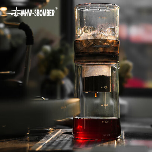 MHW-3BOMBER Bomber Baro Ice Drip Pot Drip Cold Brew Coffee Pot Cold Brew Cup Cold Water Kettle Cold Brew Pot Coffee Cold Brew Cup Drip Extraction Baro Ice Drip Pot-600ml