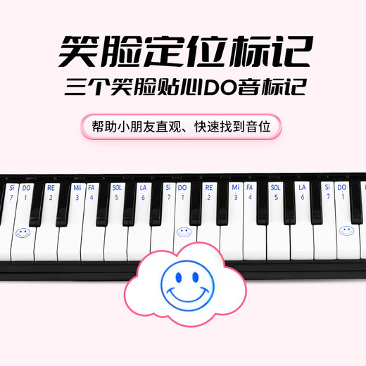 嘉德瑞JDR口风琴37键小学生初学者课堂儿童口风琴专业演奏吹管乐器 蓝色