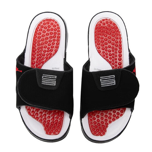 Тапочки Nike (NIKE) мужская обувь весенняя спортивная обувь JORDAN на открытом воздухе шлепанцы на липучке пляжная обувь повседневная обувь сандалии DD0234-100/черно-белый контрастный цвет/менеджер магазина горячая рекомендация 45