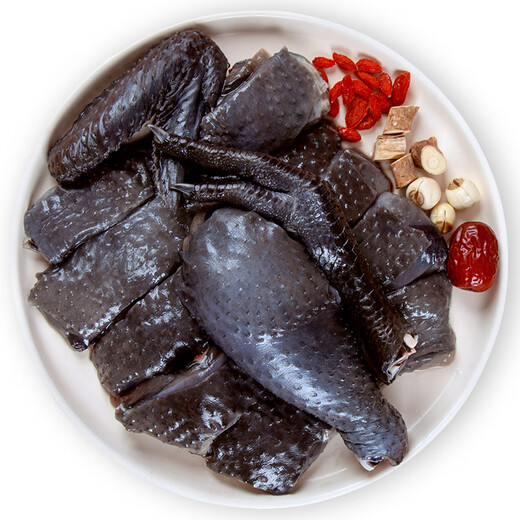 Wen's Original Cut Aged Silky Chicken Nuggets 1Jin Jin is equal to 0.5kg Black Gold Local Silky Chicken More than 400 Days Aged Silky Chicken Frozen Hot Pot Ingredients