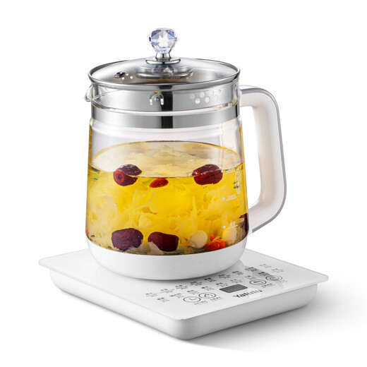 YALULU110V health pot multi-function constant temperature electric kettle fully automatic tea making tea kettle exported to the United States, Canada and Japan small household appliances for tea making and kettle white 1.8L + tea drain #110V foreign version